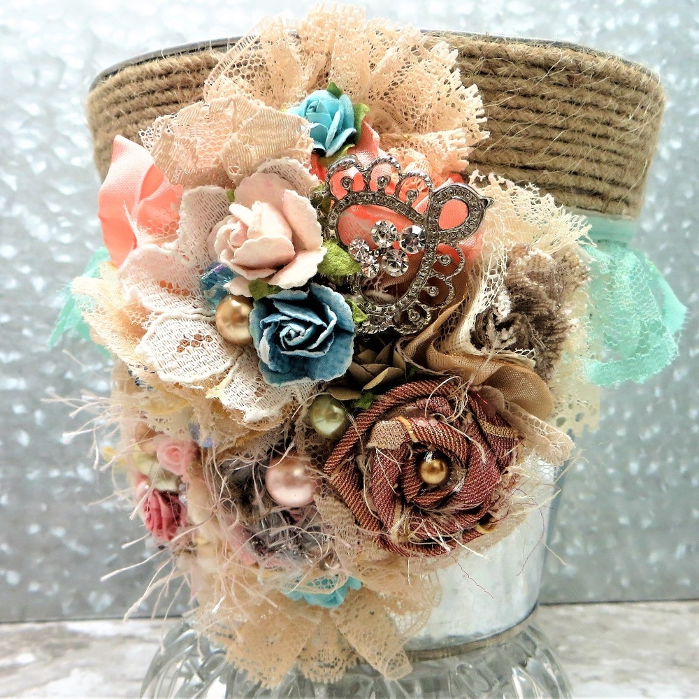 decorated bucket full of jewelry mystery surprise